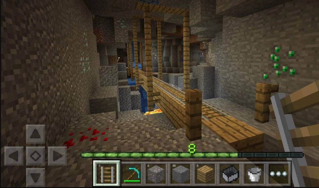 Minecraft pocket edition inside builds