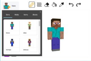 Tynker Minecraft Skin editor